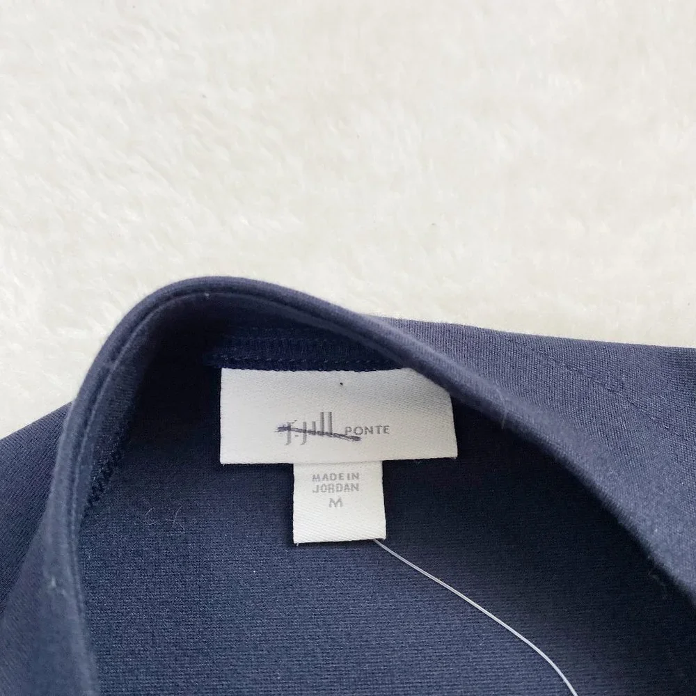 J.Jill Women's Long Sleeve Business Dress, Navy Blue, Size Medium - Picture 3 of 11